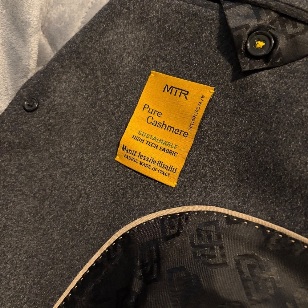 Banana Republic Men's 100% Cashmere Gray Sport Coat Blazer 44R New - Picture 4 of 7